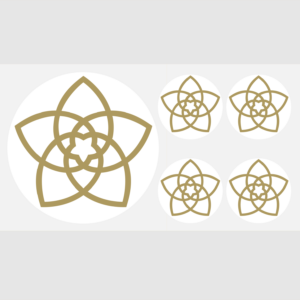 Venusblüte - Aufkleber-Set 5-teilig